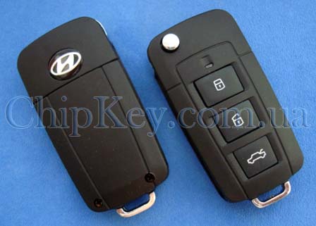 Ключ Hyundai выкидной (корпус) 3 кнопки