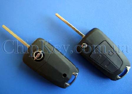 Ключ Opel выкидной (корпус) 3 кнопки, лезвие hu100