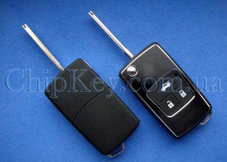 Ключ Toyota выкидной (корпус) 3 кнопки, лезвие toy43