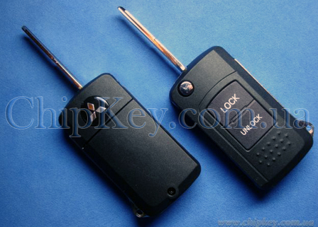 Ключ Mitsubishi выкидной (корпус) 2 кнопки