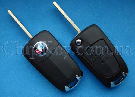 Ключ Buick выкидной (корпус) 3 кнопки, Opel style