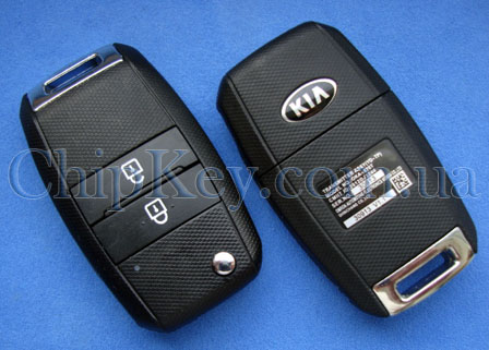 Ключ Kia выкидной (корпус) 2 кнопки, лезвие toy49