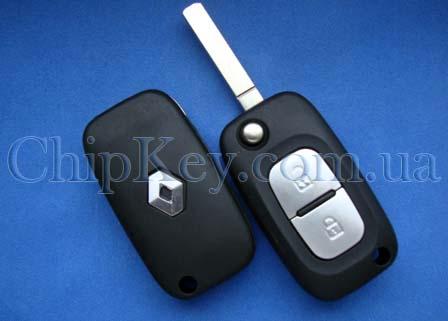 Ключ Renault выкидной (корпус) 2 кнопки, лезвие va2