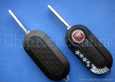 Ключ Fiat выкидной (корпус) 3 кнопки, лезвие sip22