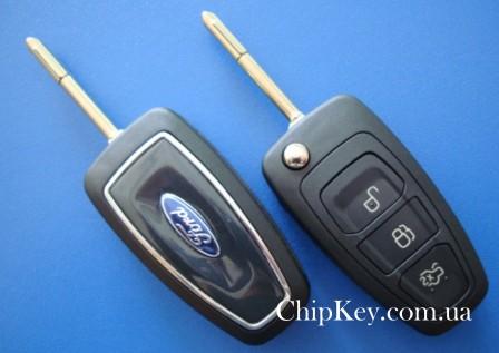 Ключ Ford выкидной (корпус) 3 кнопки, лезвие fo6p