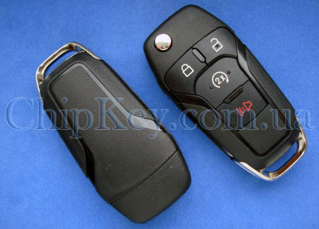 Ключ Ford выкидной (корпус) 4 кнопки, лезвие hu101