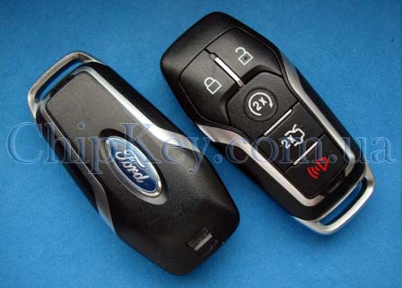 Ключ Ford Fusion, Mondeo DS7T-15K601-CL 5 кнопок, с чипом Hitag Pro, 902 Mhz, original