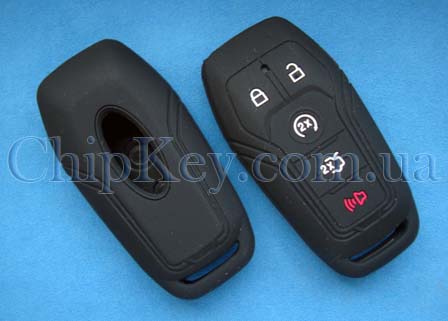 Чехол Ford силиконовый 5 кнопок, черный