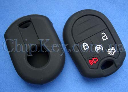 Чехол Ford силиконовый 5 кнопок, черный