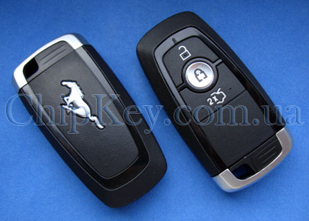 Ключ Ford Mustang JR3T-15K601-DB 3 кнопки, с чипом Hitag Pro, 434Mhz, original