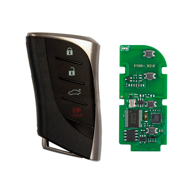 Эмулятор смарт ключей FT08-LT20 Lexus 8A Lonsdor в корпусе Lеxus 4 кнопки