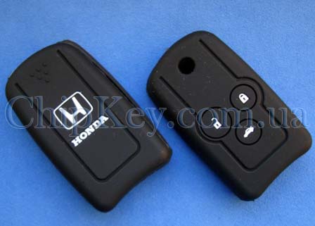 Чехол Honda силиконовый 3 кнопки, черный