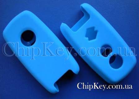 Cиликоновый чехол Suzuki Smart Key 2 кнопки, синий