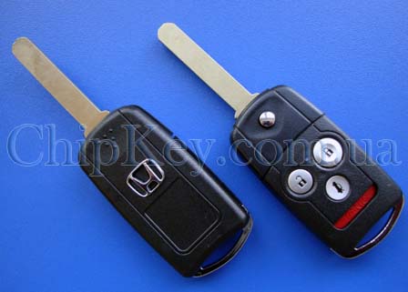Ключ Honda выкидной (корпус) 4 кнопки, лезвие hon66