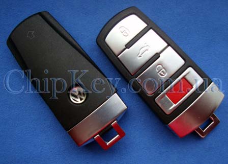 Ключ для Volkswagen Passat B6, CC Smart Key 4 кнопки HLO 3CO 959 752 AM, с чипом ID48 Can System, 315Mhz