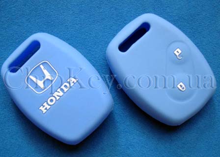 HONDA чехол силиконовый для ключа 2 кнопки, синий