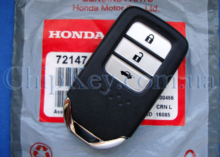 Ключ для Honda Accord IX с 2013-2015, 3 кнопки, с чипом id52 HT3, 433,92 Mhz, EU original
