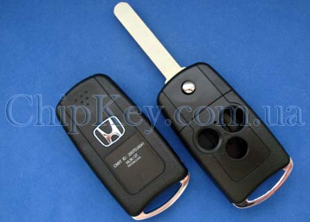 Ключ Honda выкидной (корпус) 3 кнопки, Acura style