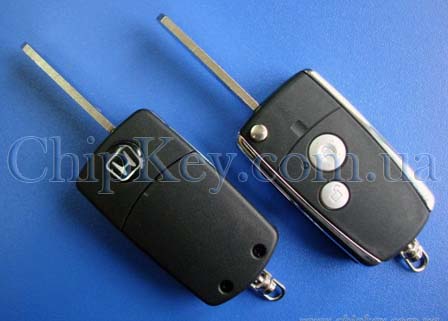 Ключ Honda выкидной (корпус) 2 кнопки, Chrome