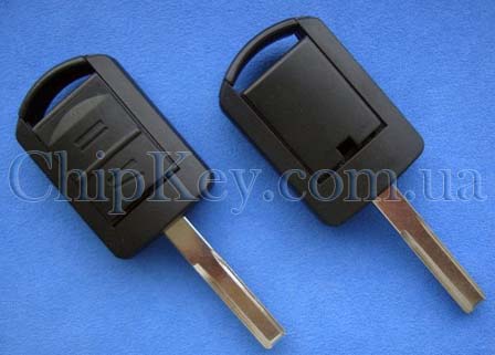 Ключ Opel (корпус) 2 кнопки, лезвие hu43
