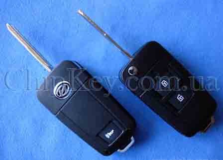 Ключ Hyundai Tucson выкидной (корпус) 2 кнопки