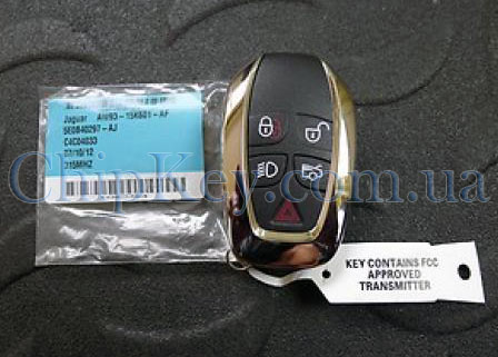 Ключ Jaguar XJ/XJ-L 2010-15 smart key 5 кнопок, 315 Mhz(USA), Original