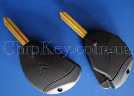 Ключ Citroen Jumpy выкидной (корпус) 2 кнопки, с лезвием SIX9