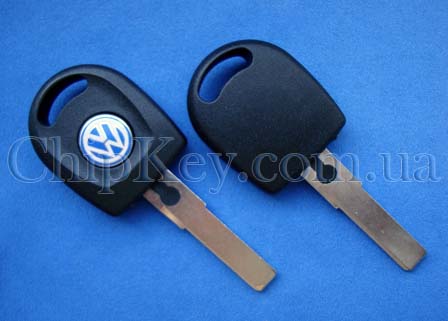 Ключ Volkswagen (корпус) с подсветкой, лезвие HU66