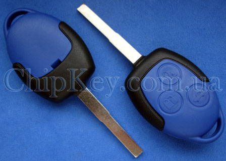 Ключ Ford (корпус) 3 кнопки, лезвие hu101