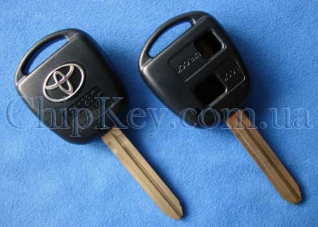 Ключ Toyota (корпус) 2 кнопки, лезвие toy43