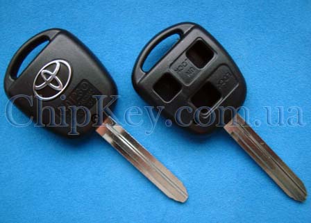 Ключ Toyota (корпус) 3 кнопки, лезвие toy43