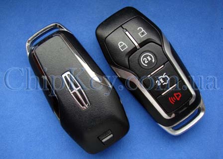 Ключ Lincoln DS7T-15K601-DG 5 кнопок, с чипом Hitag Pro, original