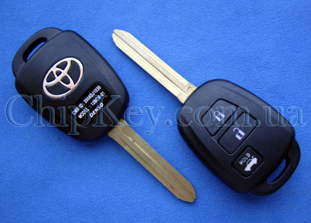 Ключ Toyota (корпус) 3 кнопки, лезвие toy43