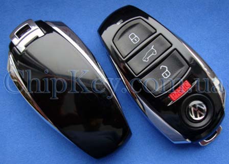 Ключ Volkswagen Touareg Smart Key (корпус) 4 кнопки