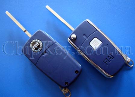 Ключ Fiat выкидной (корпус) 1 кнопка, лезвие sip22