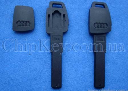 Ключ Audi Smart Key (корпус пластик) под чип, лезвие hu66