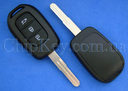 Ключ Renault (корпус) 3 кнопки
