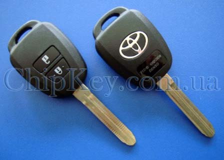 Ключ Toyota (корпус) 2 кнопки, лезвие toy43