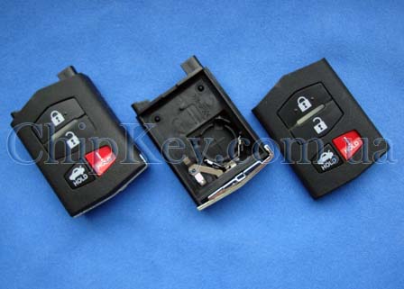 Ключ Mazda выкидной (верхняя часть) 4 кнопки