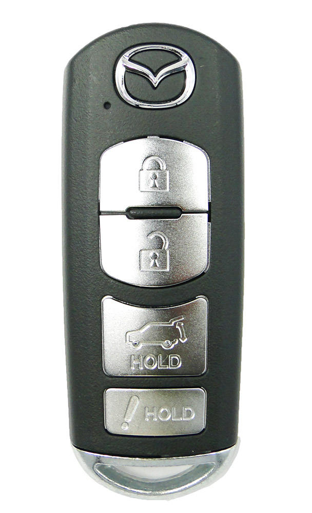 Ключ Mazda Cx7, Cx9 4 кнопки, FCC ID: WAZX1T763SKE11A04 smart key,  4D63 80 bit, 315Mhz, original