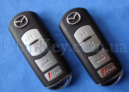 Ключ Mazda smart key (корпус) 4 кнопки