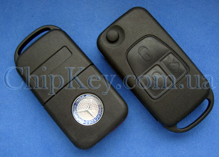 Выкидной ключ Mercedes (корпус) 3 кнопки, лезвие HU39P, с инфракрасным портом