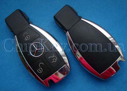 Mercedes Smart Key (корпус) 3 - кнопки, Europe
