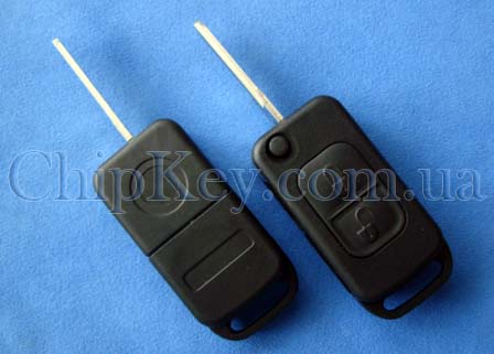 Ключ Mercedes выкидной (корпус) 2 кнопки, лезвие ym15