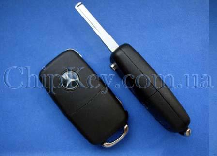 Ключ Mercedes Sprinter выкидной (корпус) 3 кнопки, лезвие hu64p