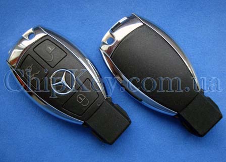 Smart Key Mercedes (корпус) 3 кнопки, с креплением для батареек и лезвием