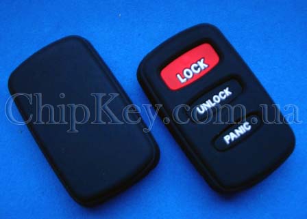 Чехол Mitsubishi силиконовый 3 кнопки, черный