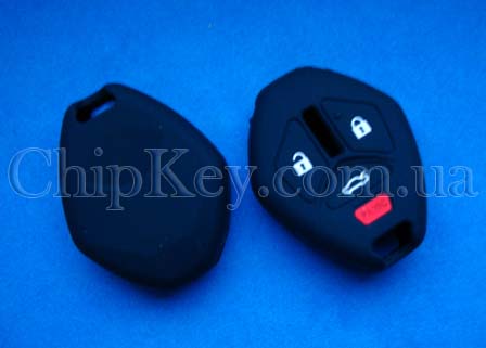 Чехол Mitsubishi силиконовый 4 кнопки, черный