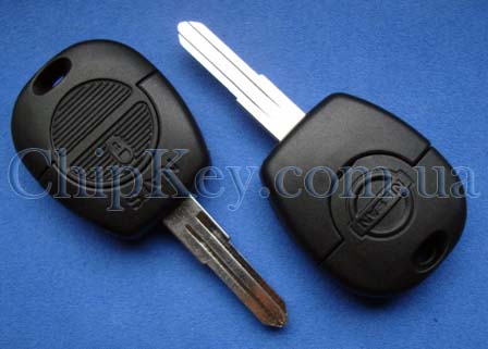 Ключ Nissan (корпус) 2 кнопки, лезвие dat10