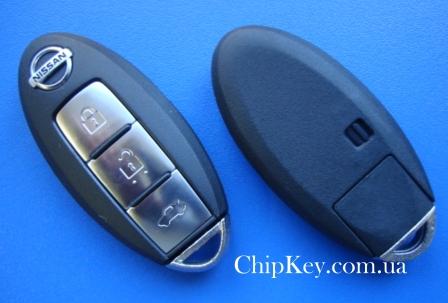 Ключ Nissan Teana (J31) с 04.2006 по 02.2008, чип id46(pcf7936), 433.92Mhz, TWB1G652, original